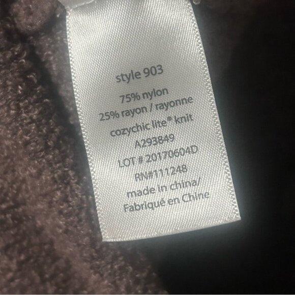 Barefoot Dreams CozyChic Lite Cardigan Brown Small. SO SOFT - Picture 3 of 5